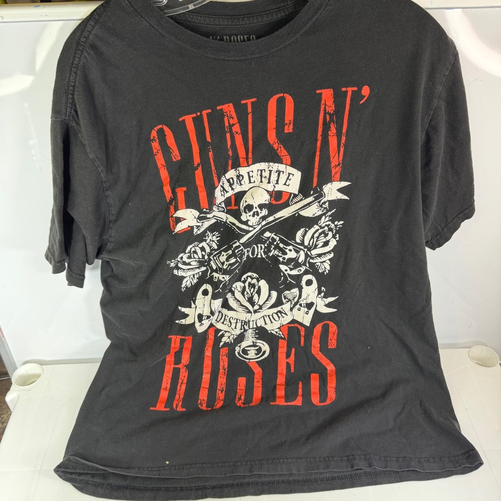 Guns N Roses Appetite for Destruction Black T Shirt Size Large‎